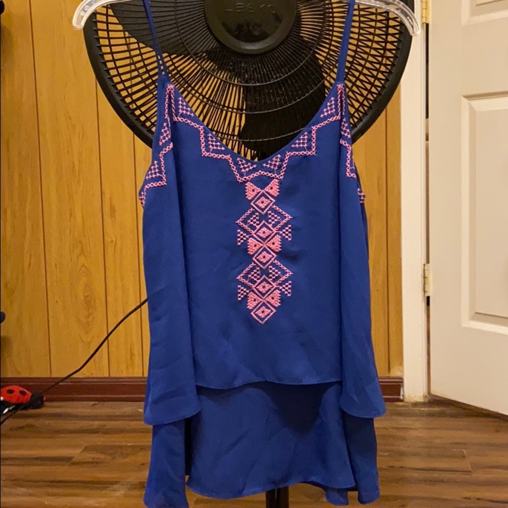 Blue tank top
